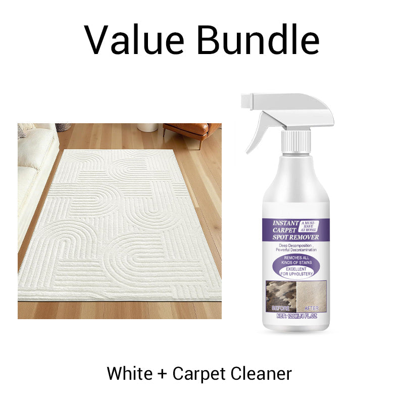 🛋️ TOPAANBIEDING! ⚡ Zacht vloerkleed met boogpatroon – ultrazacht & pluizig, modern boogdesign, antislip onderkant, wasbaar & ideaal voor woonkamer en slaapkamer ✨