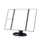 Drievoudige make-upspiegel met verlichting