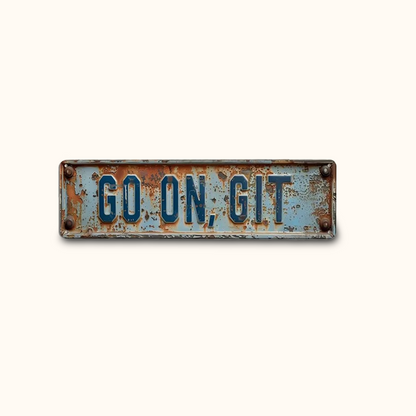 Rustic Metal Plate Wall Decor for Home Bar Garage