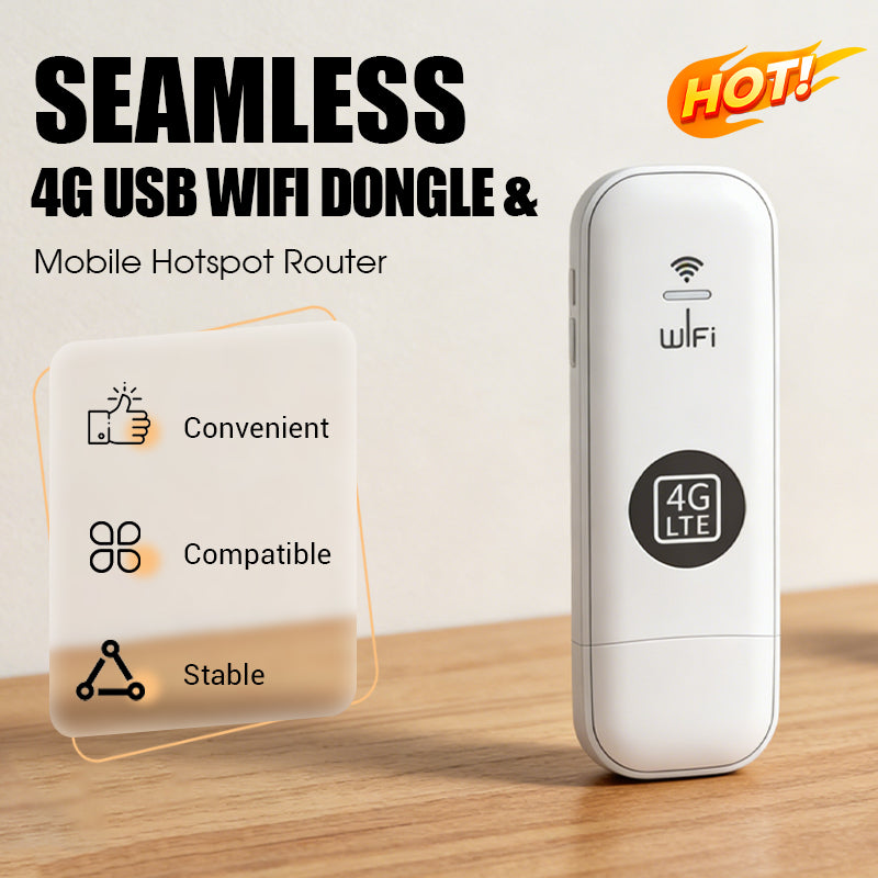 Draagbare 4G USB WiFi-dongle & mobiele hotspotrouter
