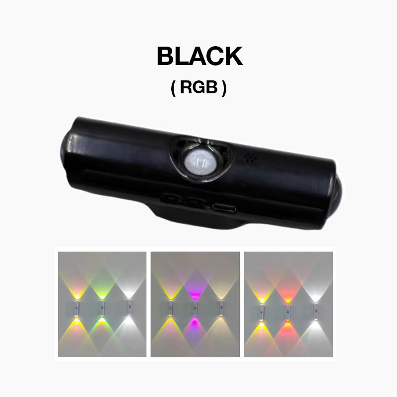 Slim LED-nachtlampje met bewegingssensor – dimbare RGB-kleurveranderende wandlamp – USB-oplaadbaar – gradiënt – magnetisch en plakbaar – sfeerverlichting voor slaapkamer, gang en entree – interieurdecoratie accessoires