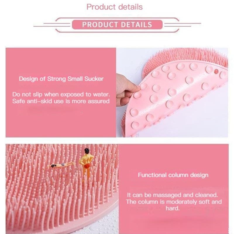 🚿🦶 Koop 2, krijg 1 gratis! Nooit meer een onbereikbare rug of ruwe voeten! Deze douche scrubber met massagepad reinigt je rug én voeten diep – antislip, ergonomisch en klaar voor elke douche. 50% KORTING!