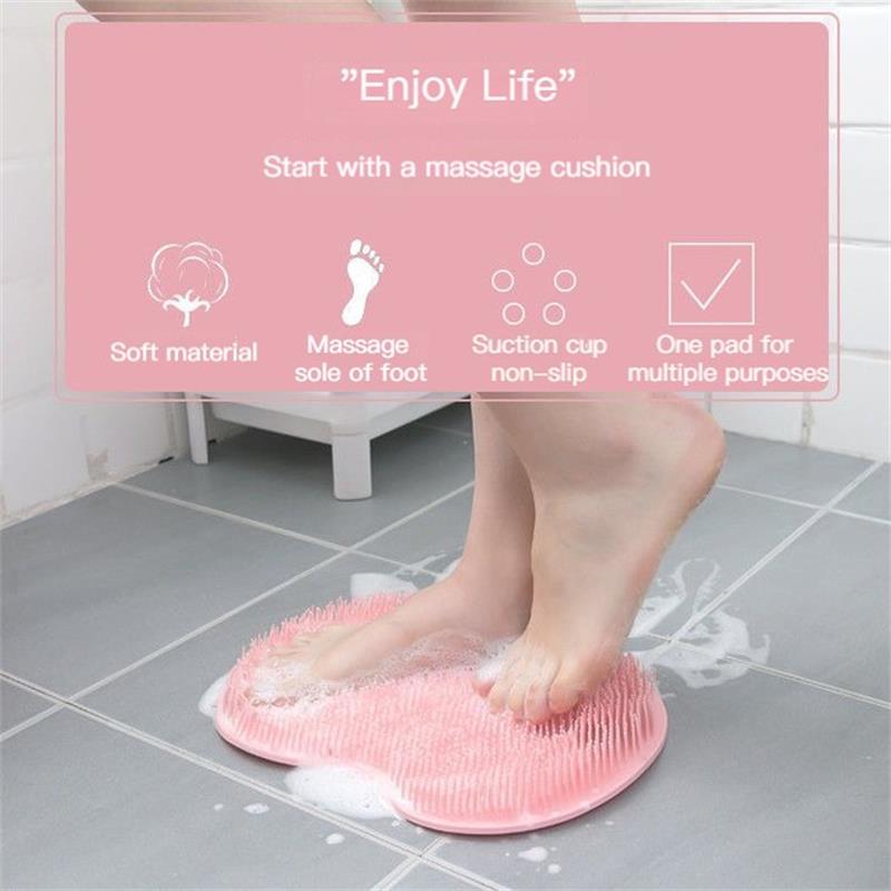 🚿🦶 Koop 2, krijg 1 gratis! Nooit meer een onbereikbare rug of ruwe voeten! Deze douche scrubber met massagepad reinigt je rug én voeten diep – antislip, ergonomisch en klaar voor elke douche. 50% KORTING!