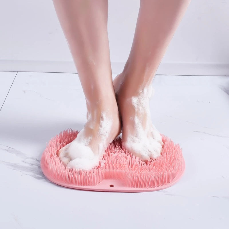 🚿🦶 Koop 2, krijg 1 gratis! Nooit meer een onbereikbare rug of ruwe voeten! Deze douche scrubber met massagepad reinigt je rug én voeten diep – antislip, ergonomisch en klaar voor elke douche. 50% KORTING!