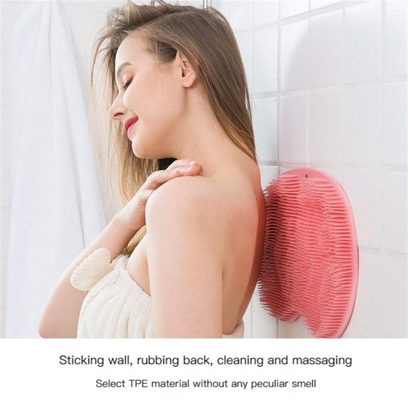 🚿🦶 Koop 2, krijg 1 gratis! Nooit meer een onbereikbare rug of ruwe voeten! Deze douche scrubber met massagepad reinigt je rug én voeten diep – antislip, ergonomisch en klaar voor elke douche. 50% KORTING!
