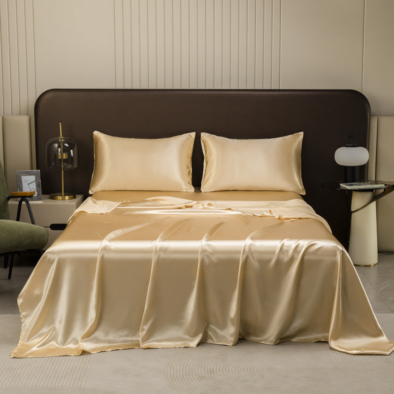 🌞Fris De Lente In Met 50% Korting!🛏️Effen Satijnen Hoeslaken | Haar- & Huidvriendelijk | Temperatuurregulerend | Duurzaam & Machinewasbaar
