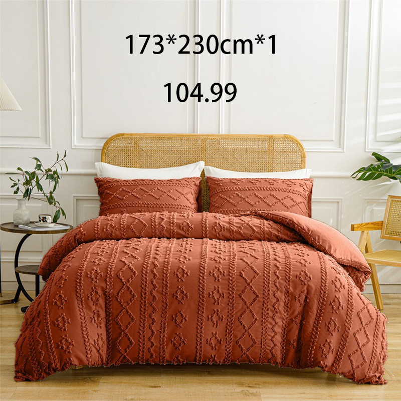 🌞Fris De Lente In Met 50% Korting!🛏️Gezellige 3-Delige Beddengoedset | Boho Jacquard Patroon | Ultra-Zacht & Machinewasbaar | Verfijnde Slaapkamerstijl