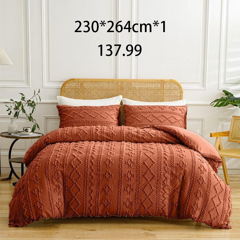 🌞Fris De Lente In Met 50% Korting!🛏️Gezellige 3-Delige Beddengoedset | Boho Jacquard Patroon | Ultra-Zacht & Machinewasbaar | Verfijnde Slaapkamerstijl