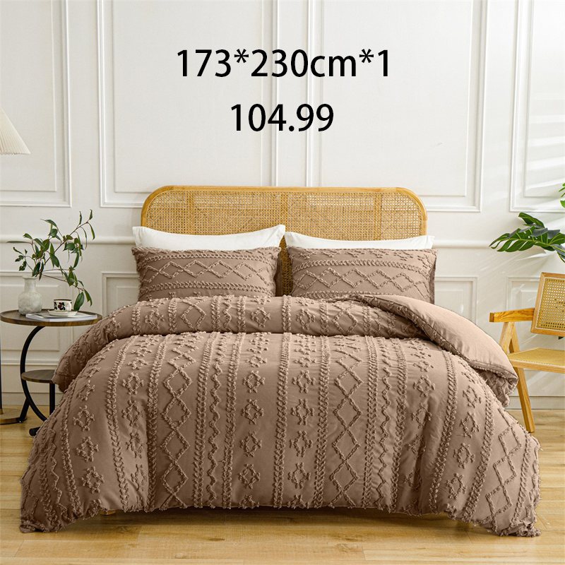 🌞Fris De Lente In Met 50% Korting!🛏️Gezellige 3-Delige Beddengoedset | Boho Jacquard Patroon | Ultra-Zacht & Machinewasbaar | Verfijnde Slaapkamerstijl