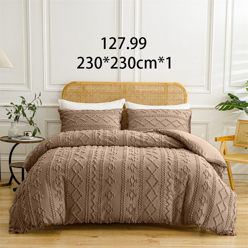 🌞Fris De Lente In Met 50% Korting!🛏️Gezellige 3-Delige Beddengoedset | Boho Jacquard Patroon | Ultra-Zacht & Machinewasbaar | Verfijnde Slaapkamerstijl