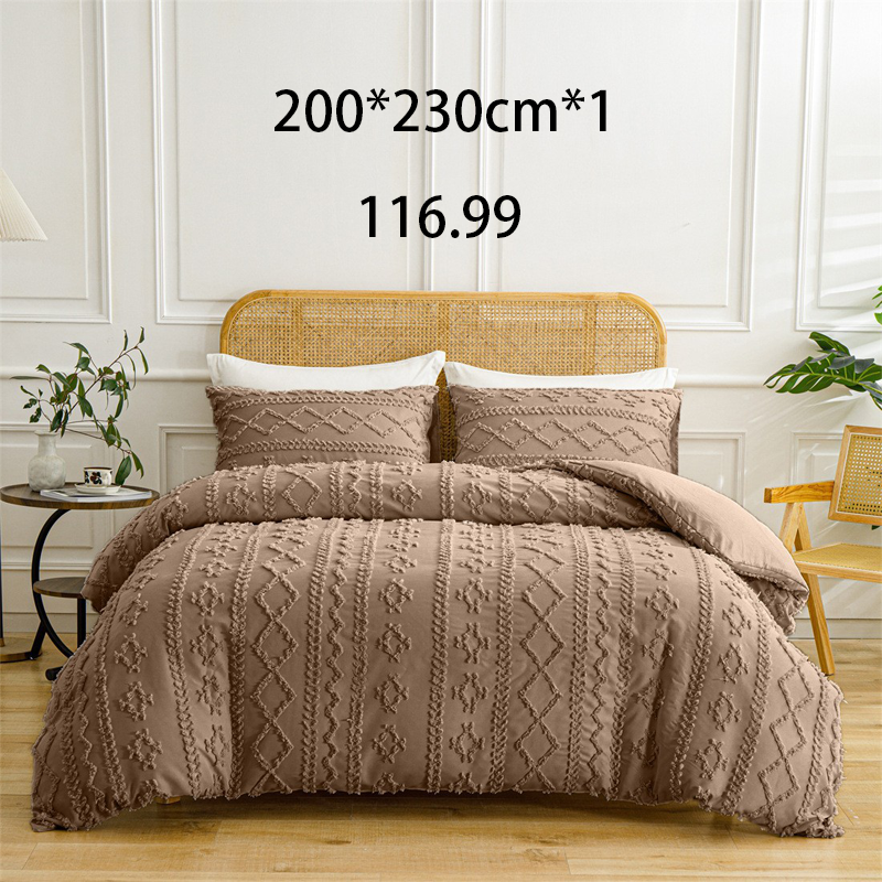 🌞Fris De Lente In Met 50% Korting!🛏️Gezellige 3-Delige Beddengoedset | Boho Jacquard Patroon | Ultra-Zacht & Machinewasbaar | Verfijnde Slaapkamerstijl