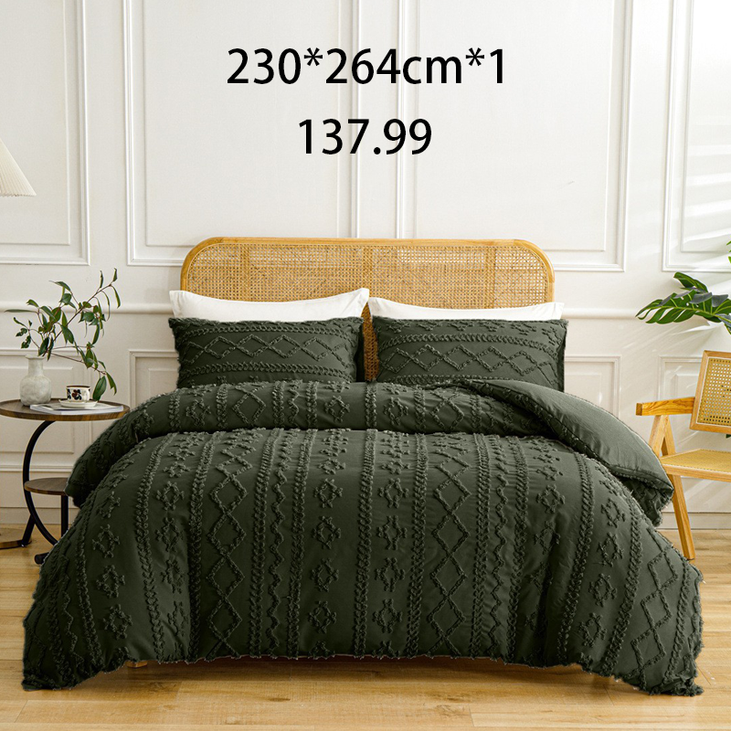 🌞Fris De Lente In Met 50% Korting!🛏️Gezellige 3-Delige Beddengoedset | Boho Jacquard Patroon | Ultra-Zacht & Machinewasbaar | Verfijnde Slaapkamerstijl