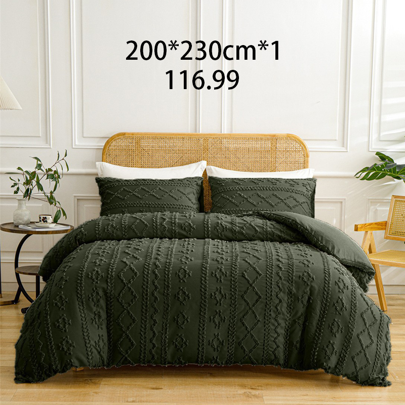 🌞Fris De Lente In Met 50% Korting!🛏️Gezellige 3-Delige Beddengoedset | Boho Jacquard Patroon | Ultra-Zacht & Machinewasbaar | Verfijnde Slaapkamerstijl