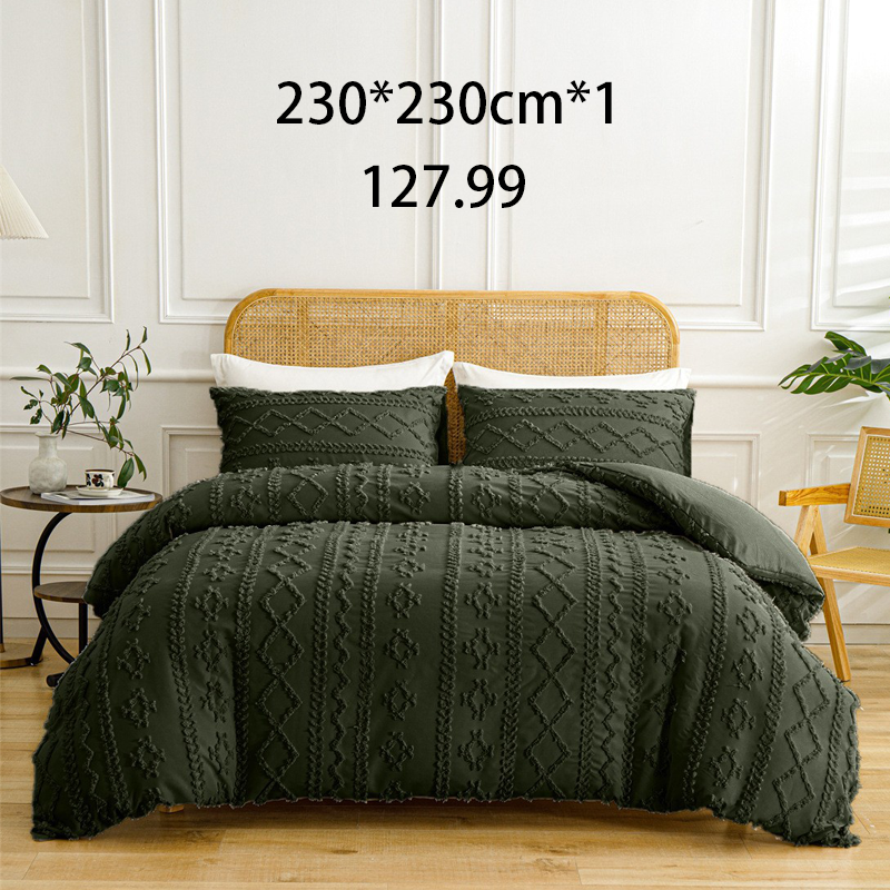🌞Fris De Lente In Met 50% Korting!🛏️Gezellige 3-Delige Beddengoedset | Boho Jacquard Patroon | Ultra-Zacht & Machinewasbaar | Verfijnde Slaapkamerstijl