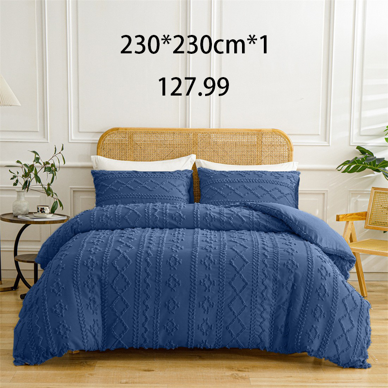 🌞Fris De Lente In Met 50% Korting!🛏️Gezellige 3-Delige Beddengoedset | Boho Jacquard Patroon | Ultra-Zacht & Machinewasbaar | Verfijnde Slaapkamerstijl