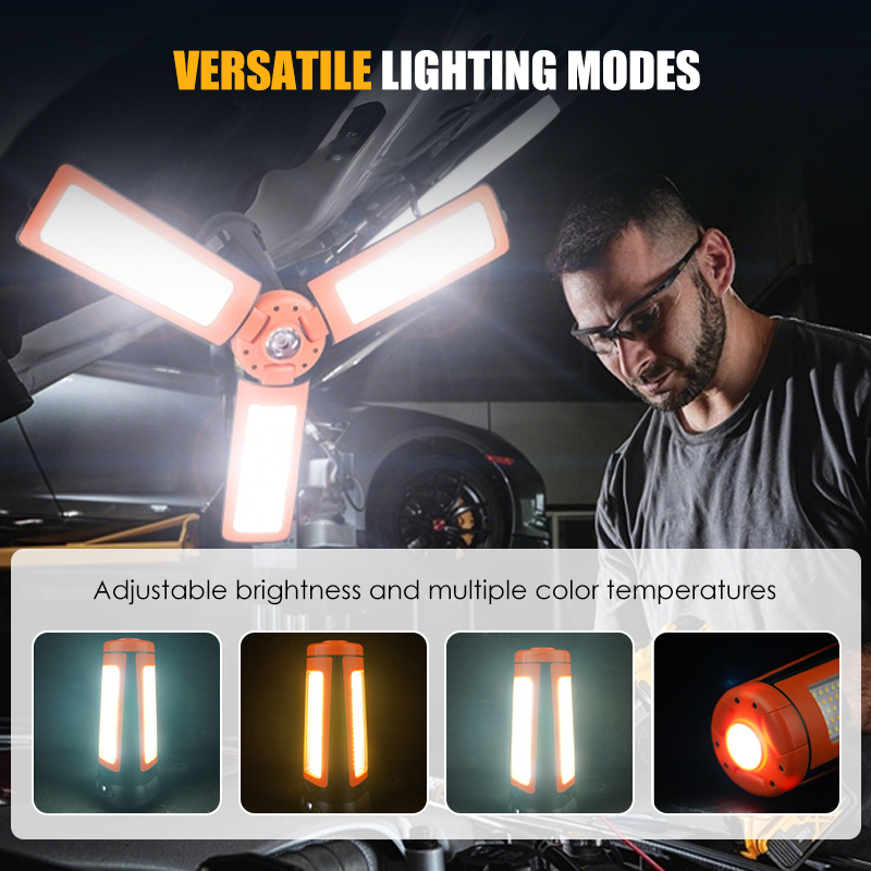 Multifunctionele LED-werklamp met telescopisch statief