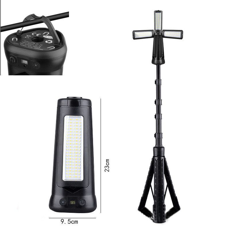 Multifunctionele LED-werklamp met telescopisch statief