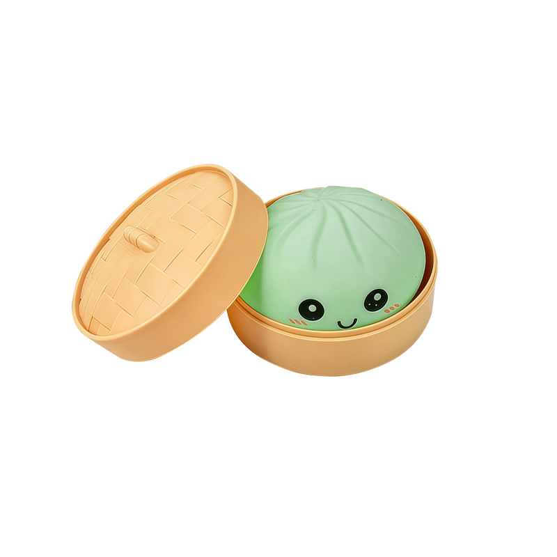 Schattig knuffelbeestje in de vorm van een dumpling met stoomfunctie