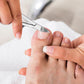 Nagelknipper met lang handvat en schuine rand voor ingegroeide nagels