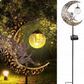 Zonne-energie tuinsteklamp – feeën maan