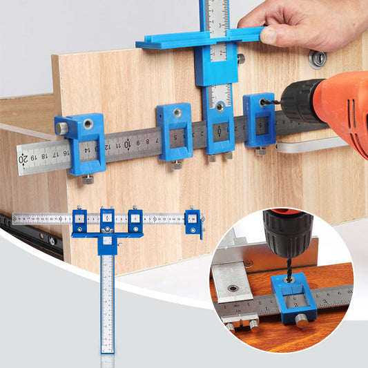 Verstelbare kast hardware jig voor houtbewerking