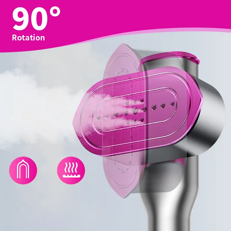 📢📢60% OFF!!! 🔥✨ Handheld Garment Steamer – Intense Steam, Fast Heat-Up and 90° Rotating Head | Perfect for Travel and Home ⚡