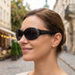 Gepolariseerde zonnebrillen voor dames met strass-accenten