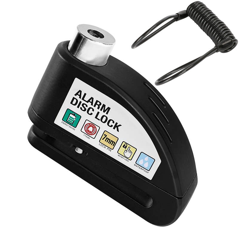 🌞Fris De Lente In Met 50% Korting!🔥Schijfremslot met 110dB Alarm | Waterdicht Anti-Diefstal Slot voor Motor, Scooter, E-bike & Fatbike | Incl. Herinneringskabel