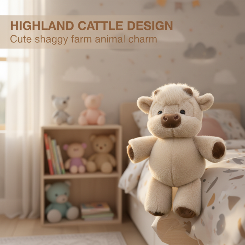 🧸 Schattige Knuffel van een Schotse Hooglandkoe | Zacht, Knus & Perfect als Cadeau – Nu 67% Korting