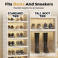 Foldable Installation-Free Shoe Cabinet with Clear Doors