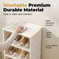 Foldable Installation-Free Shoe Cabinet with Clear Doors