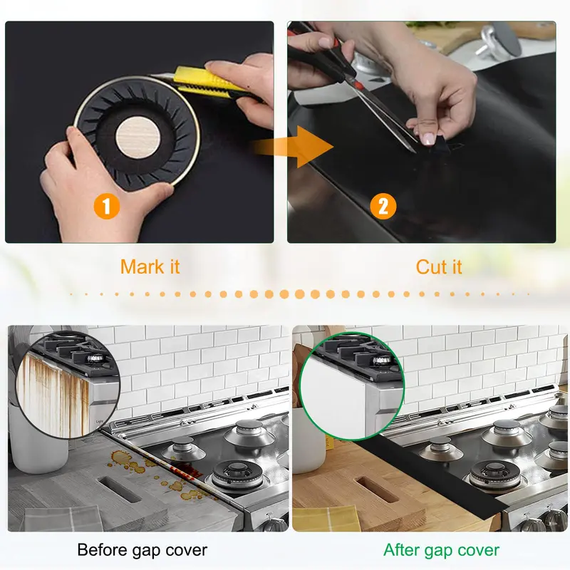 🍳 50% KORTING! 🧽 Herbruikbare Gasfornuis Brander Beschermers – Hittebestendig, makkelijk schoon te maken & vlekbestendig – Houd uw gasfornuis langer schoon ✨