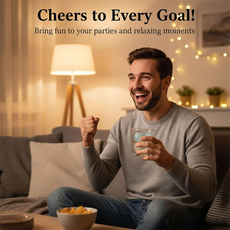 ⚽ 1+1 GRATIS 🔥 Siliconen ijsblokjesvorm – voetbalvorm – perfecte ijsblokjes voor zomerdrankjes & het WK-feest 🧊⚽