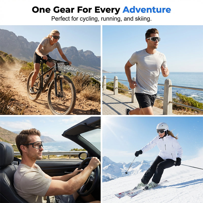 🕶️☀️ Fotochromische fietsbril met UV400-bescherming 🚴‍♂️✨