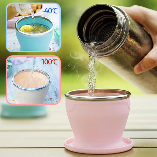 Opvouwbare Siliconen Beker 240ml