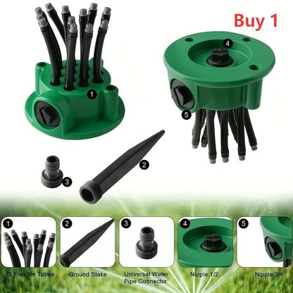 360° dekking precisie tuinberegeningssproeier