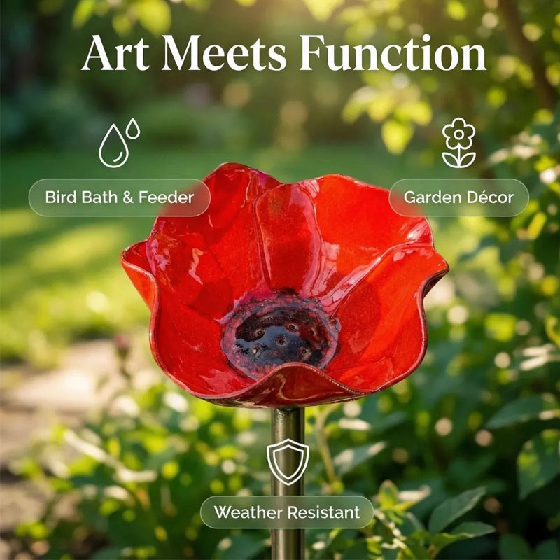 Handmade Metal Flower on a Stick