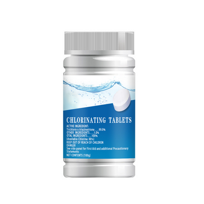Professionele tabletten voor het ontsmetten van zwembadwater en het bestrijden van algen.