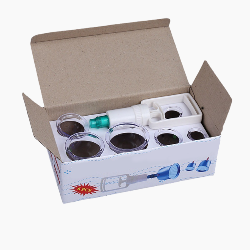 ⏳ Tijdelijke aanbieding⏰ Cuppingtherapie set met vacuümbekers – verdikt, met zuigpomp, transparant 🩺