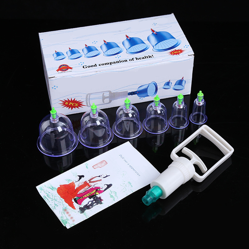 ⏳ Tijdelijke aanbieding⏰ Cuppingtherapie set met vacuümbekers – verdikt, met zuigpomp, transparant 🩺