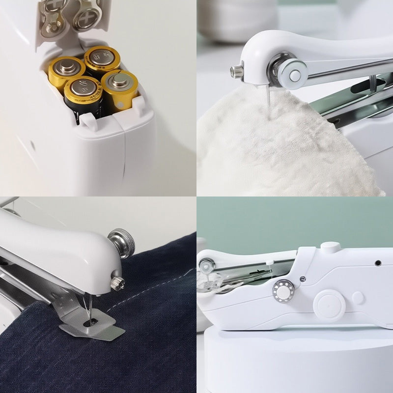 🌞Fris De Lente In Met 50% Korting!🧵Draagbare Mini Naaimachine - Elektrisch & Draadloos - Voor Snelle Kledingreparaties & DIY - Krachtig Genoeg voor Denim