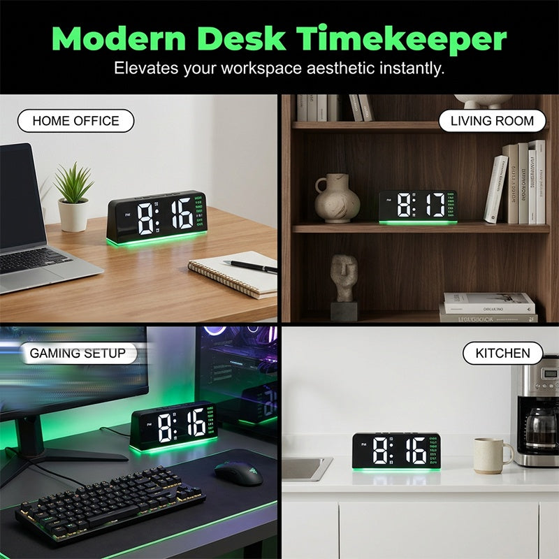 🥳HETE UITVERKOOP 2026🥳💞Meer dan 50.000 verkocht!🌟🏠 Flash Sale 50% korting! Digitale LED-wekker met sfeerverlichting