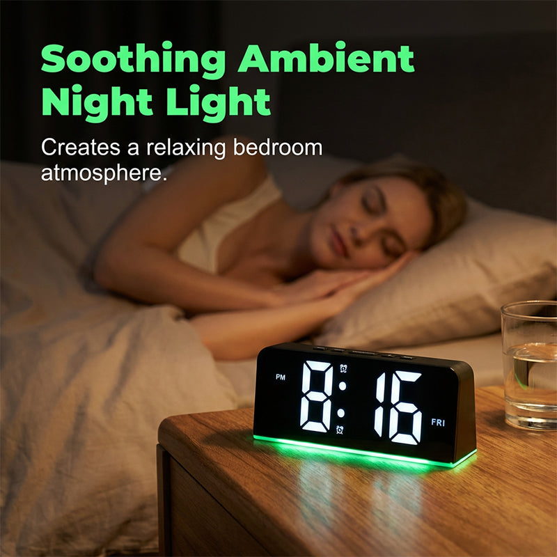 🥳HETE UITVERKOOP 2026🥳💞Meer dan 50.000 verkocht!🌟🏠 Flash Sale 50% korting! Digitale LED-wekker met sfeerverlichting