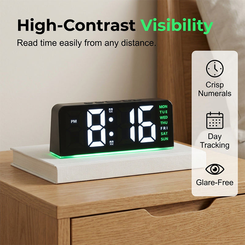 🥳HETE UITVERKOOP 2026🥳💞Meer dan 50.000 verkocht!🌟🏠 Flash Sale 50% korting! Digitale LED-wekker met sfeerverlichting