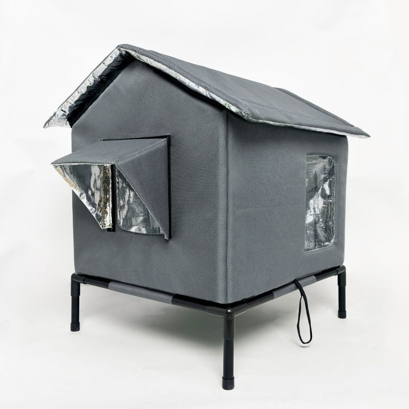 🐱 50% KORTING!🔥🏠 Waterdicht kattenhuis voor buiten – verhoogd, demonteerbaar en opvouwbaar – ideaal voor zwerfkatten, in de tuin en op het balkon – weerbestendig en flexibel🐾💤