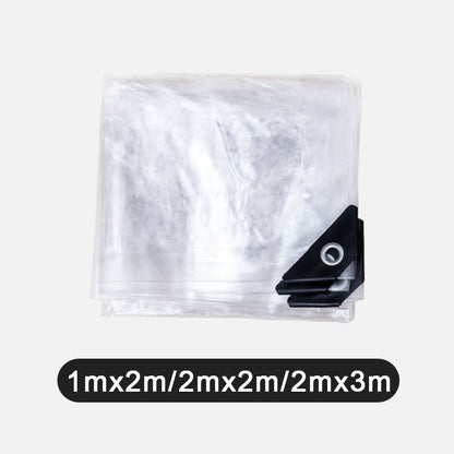 🛡️60% KORTING🌧️ Transparant, extra stevig zeildoek | 0,35 mm weerbestendig PVC · scheur- en UV-bestendig · transparant en lichtdoorlatend · versterkte oogjes · veelzijdig gebruik
