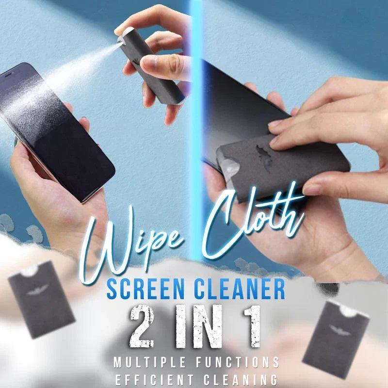 📢📢  1+1 gratis💦Draagbare Herbruikbare 2-in-1 Schermreiniger & Microvezeldoek