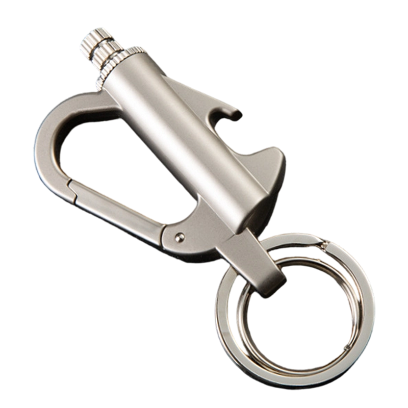 Multifunctionele sleutelhanger met permanente match