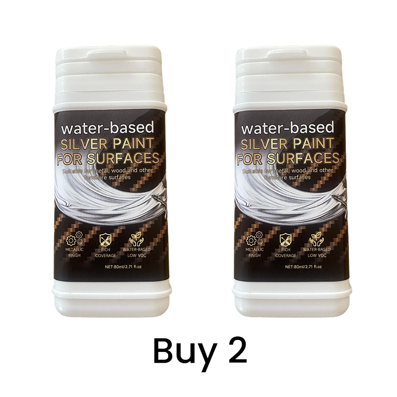 🌿🪵 Geen stank, wél perfect zilver! Waterbasis zilververf voor al uw DIY-projecten – snel droog, veilig & dekkend! 🎨