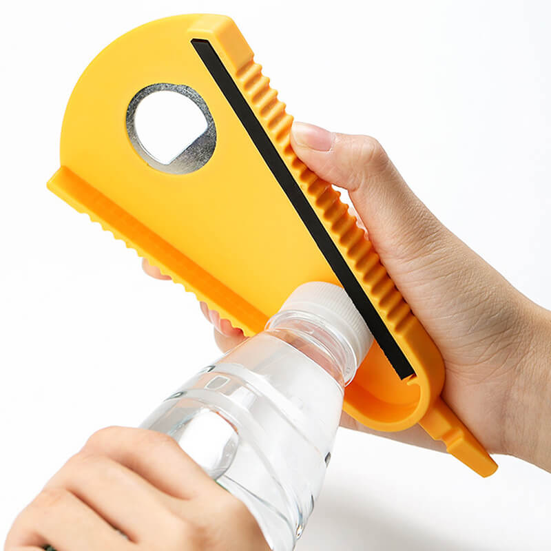 📢📢  1+1 gratis🍯Multifunctionele 6-in-1 Flessenopener en Potopener – Handige Keukenhulp voor Moeilijke Deksels